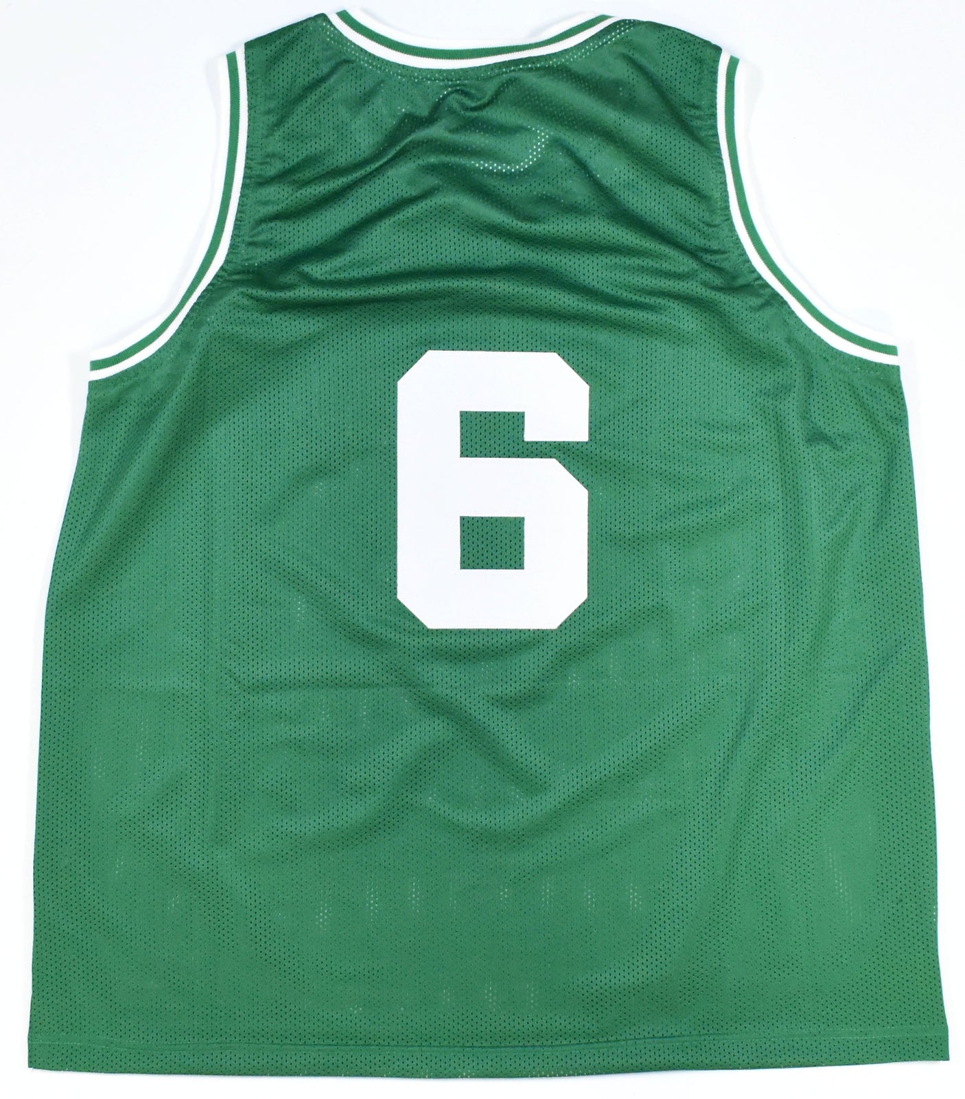 Bill Russell Autographed Green Pro Style Jersey - PSA *Black