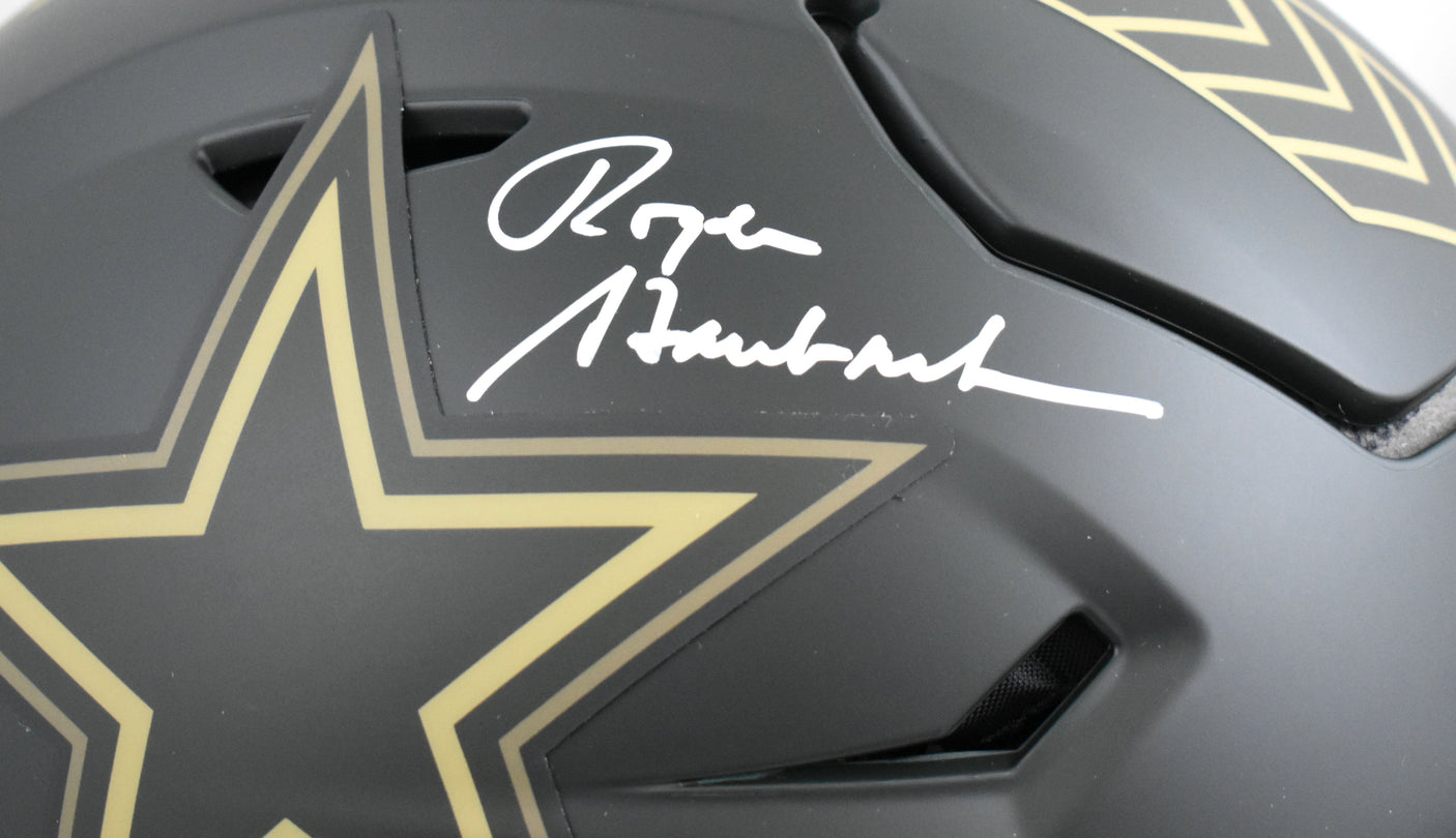 Roger Staubach Signed Cowboys F/S Salute 2025 Speed Flex Helmet - Beckett W Holo