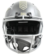 Roger Staubach Autographed Cowboys F/S Salute 2025 Speed Helmet - Beckett W Holo