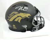 Jonathan Cooper Signed Denver Broncos Salute 2025 Speed Mini Helmet - Beckett W