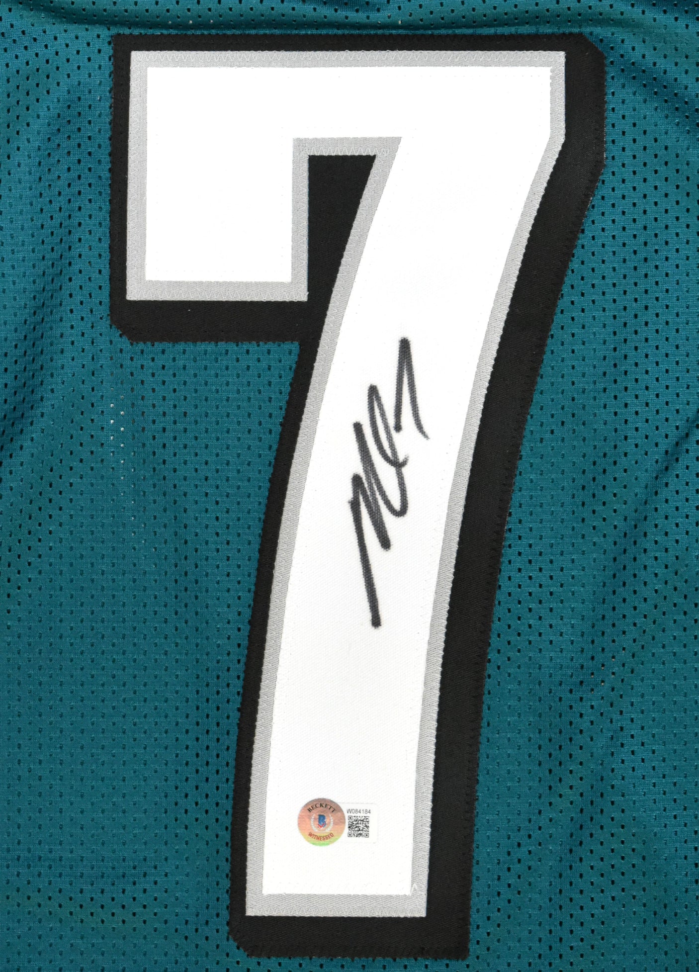 Michael Vick Autographed Midnight Green Pro Style Jersey - Beckett W Hologram