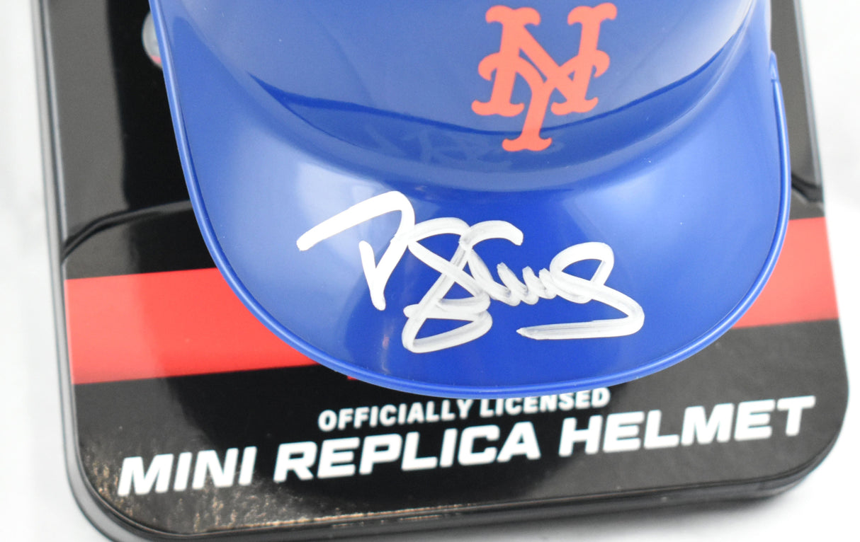 Darryl Strawberry Autographed New York Mets Mini Helmet - Beckett W Hologram