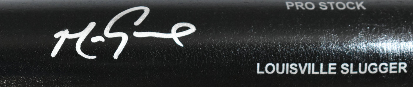 Mark Grace Signed Black Louisville Slugger Pro Baseball Bat - Beckett W Holo