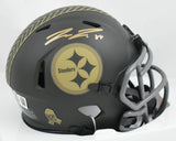 Pat Freiermuth Autographed Steelers Salute 2025 Speed Mini Helmet-Beckett W Holo