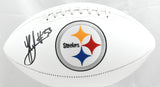 Jack Sawyer Autographed Pittsburgh Steelers Logo Football - Beckett W Hologram