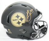 Jack Sawyer Autographed Steelers F/S Salute 2025 Speed Helmet-Beckett W Hologram