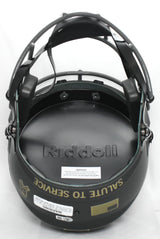 Jack Sawyer Autographed Steelers F/S Salute 2025 Speed Helmet-Beckett W Hologram