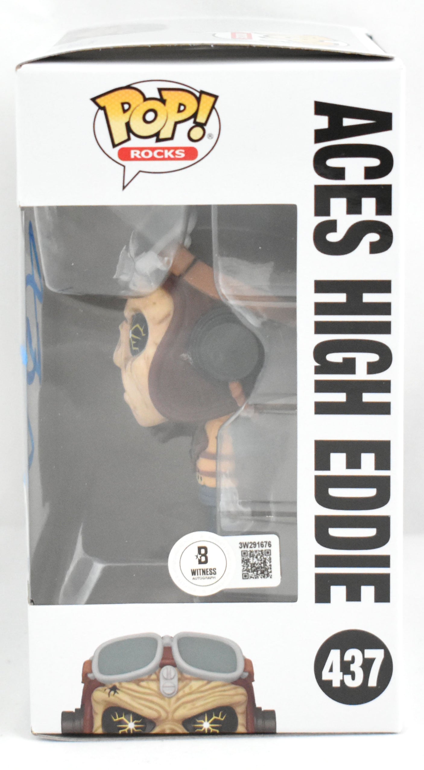 Bruce Dickinson Signed Iron Maiden Aces High Eddie Funko Pop #437-Beckett W Holo