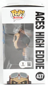 Bruce Dickinson Signed Iron Maiden Aces High Eddie Funko Pop #437-Beckett W Holo