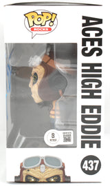 Bruce Dickinson Signed Iron Maiden Aces High Eddie Funko Pop #437-Beckett W Holo