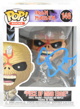 Bruce Dickinson Signed Iron Maiden Piece of Mind Eddie Funko Pop #146- Beckett W