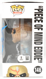 Bruce Dickinson Signed Iron Maiden Piece of Mind Eddie Funko Pop #146- Beckett W
