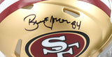 Brent Jones Autographed San Fransico 49ers Speed Mini Helmet - Beckett W Holo