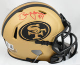 Brent Jones Autographed San Fransico 49ers Rave Speed Mini Helmet-Beckett W Holo