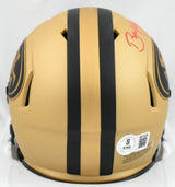 Brent Jones Autographed San Fransico 49ers Rave Speed Mini Helmet-Beckett W Holo