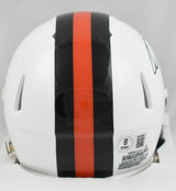 Quinshon Judkins Autographed Browns 2023 Alt Speed Mini Helmet - Beckett W Holo