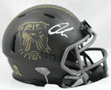 Quinshon Judkins Signed Cleveland Browns Salute 2025 Speed Mini Helmet-Beckett W