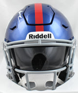 Abdul Carter Signed New York Giants Mid-Size Speedflex Helmet - Beckett W Holo