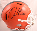 Quinshon Judkins Autographed Cleveland Browns F/S Speed Helmet - Beckett W Holo