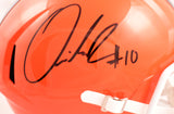 Quinshon Judkins Autographed Cleveland Browns F/S Speed Helmet - Beckett W Holo