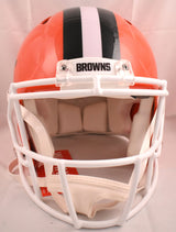 Quinshon Judkins Autographed Browns F/S Speed Authentic Helmet - Beckett W Holo