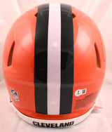 Quinshon Judkins Autographed Browns F/S Speed Authentic Helmet - Beckett W Holo