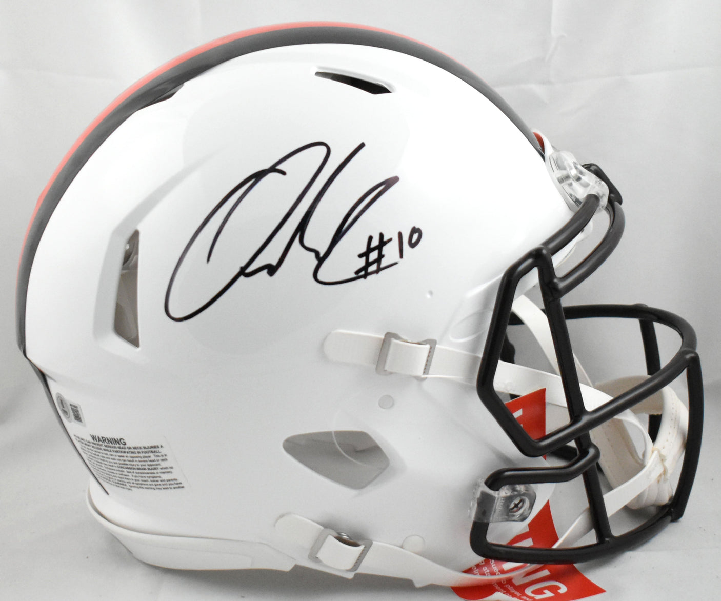 Quinshon Judkins Signed Browns F/S ALT 23 Speed Authentic Helmet- Beckett W Holo