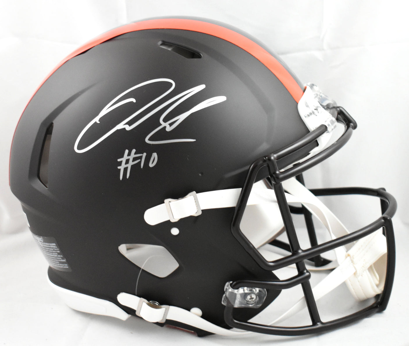 Quinshon Judkins Signed Browns F/S ALT 25 Speed Authentic Helmet- Beckett W Holo