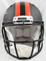 Quinshon Judkins Signed Browns F/S ALT 25 Speed Authentic Helmet- Beckett W Holo