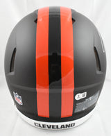 Quinshon Judkins Signed Browns F/S ALT 25 Speed Authentic Helmet- Beckett W Holo