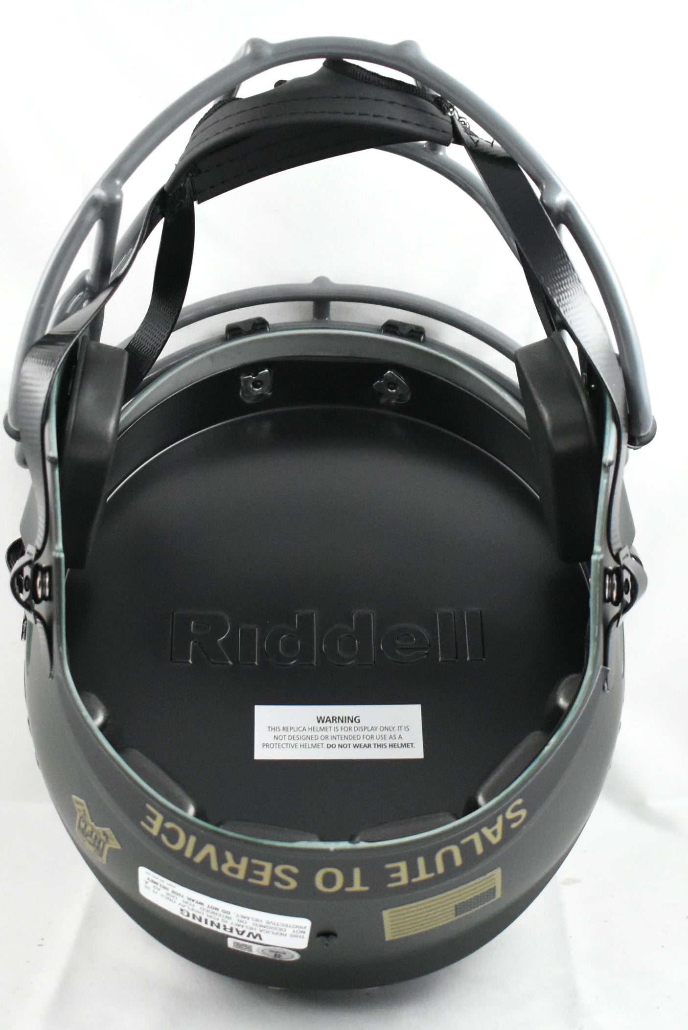 Quinshon Judkins Autographed Browns F/S Salute 2025 Speed Helmet- Beckett W Holo