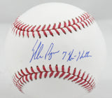 Nolan Ryan Autographed Rawlings OML Baseball w/ 7 No-Hitters - PSA *Blue