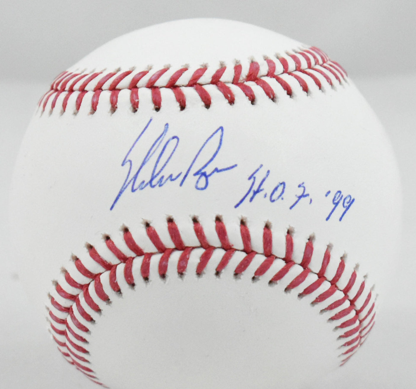 Nolan Ryan Autographed Rawlings OML Baseball w/ HOF - PSA *Blue