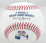 Nolan Ryan Autographed Rawlings OML Baseball w/ HOF - PSA *Blue