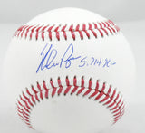 Nolan Ryan Autographed Rawlings OML Baseball w/ 5,714 K's - PSA *Blue