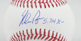 Nolan Ryan Autographed Rawlings OML Baseball w/ 5,714 K's - PSA *Blue