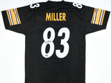 Heath Miller Autographed Black Pro Style Jersey - Prova *Black