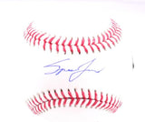 Spencer Jones Autographed Rawlings OML Baseball - Fanatics *Blue