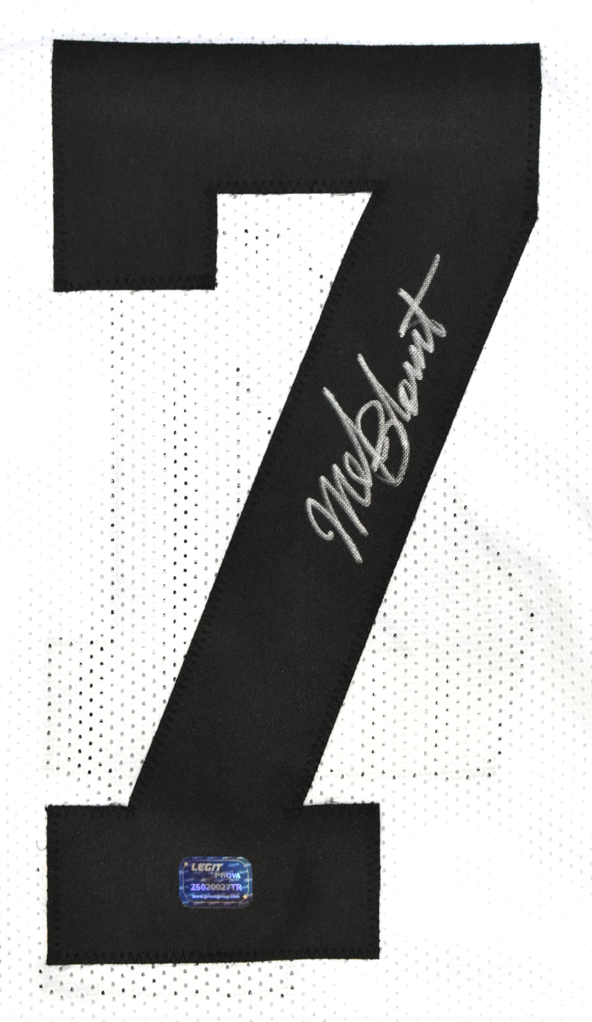 Mel Blount Autographed White Pro Style Jersey - Prova *Silver