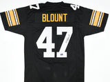 Mel Blount Autographed Black Pro Style Jersey - Prova *Black