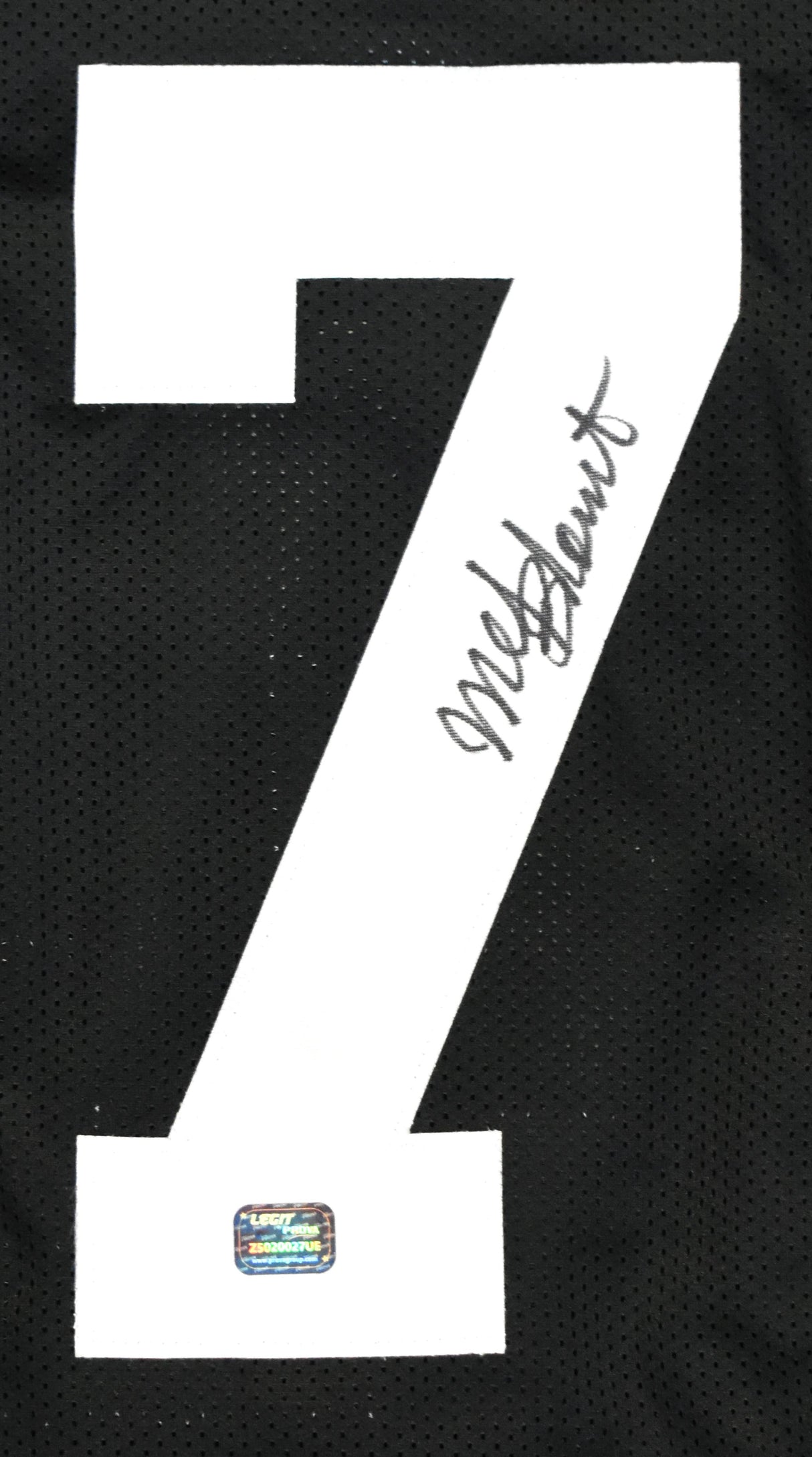 Mel Blount Autographed Black Pro Style Jersey - Prova *Black
