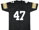 Mel Blount Autographed Black Pro Style Jersey - Prova *Black