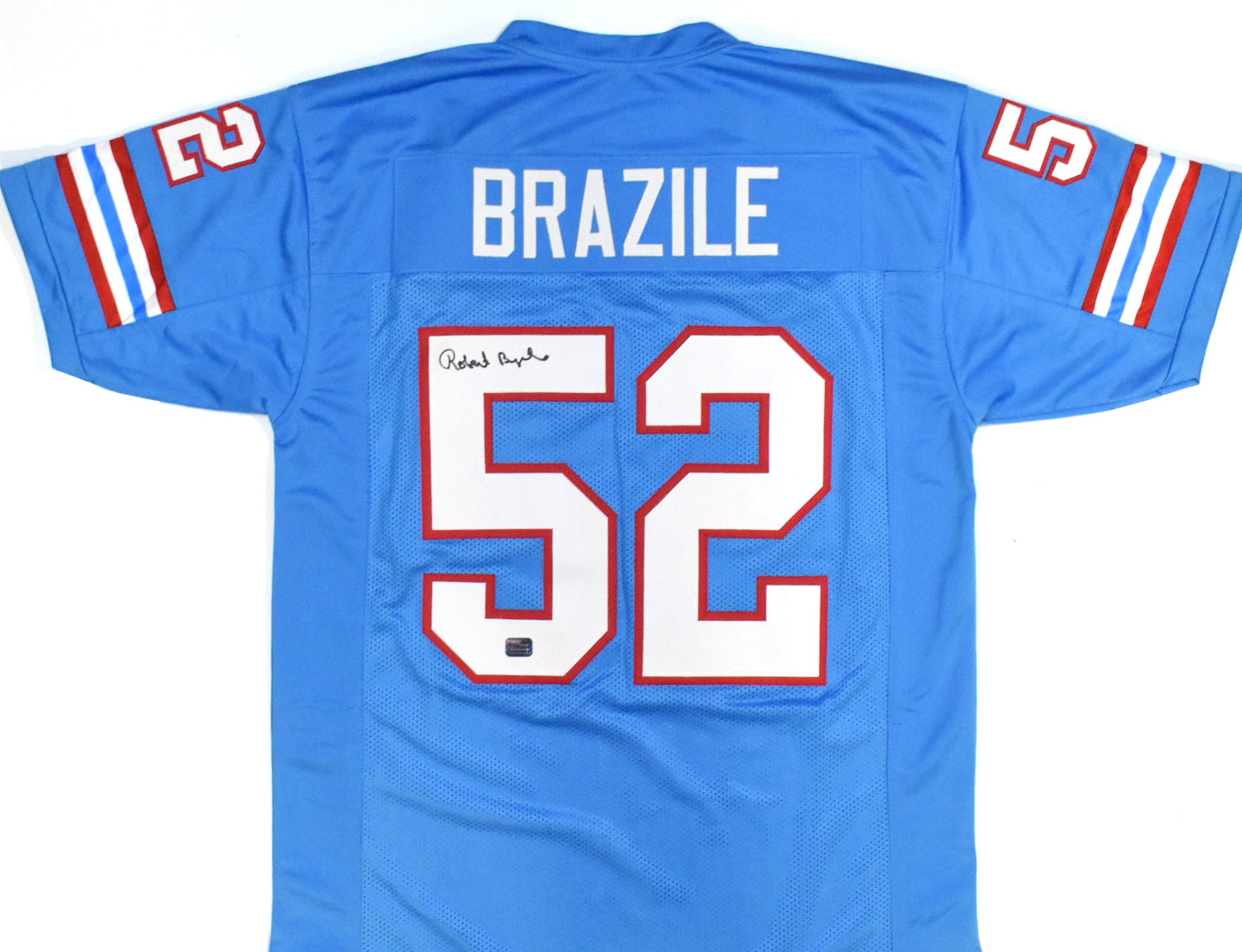 Robert Brazile Autographed Blue Pro Style Jersey - Prova *Black