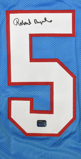 Robert Brazile Autographed Blue Pro Style Jersey - Prova *Black