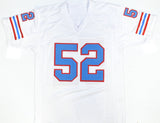 Robert Brazile Autographed White Pro Style Jersey - Prova *Black