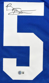 Brian Bosworth Autographed Blue Pro Style Jersey - Beckett W Hologram *Black