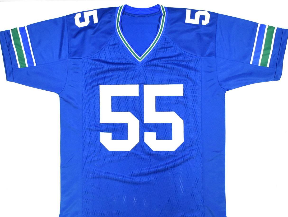 Brian Bosworth Autographed Blue Pro Style Jersey - Beckett W Hologram *Black