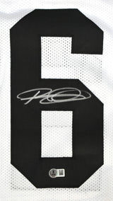 Rod Woodson Autographed White Pro Style Jersey - Beckett W Hologram *Silver