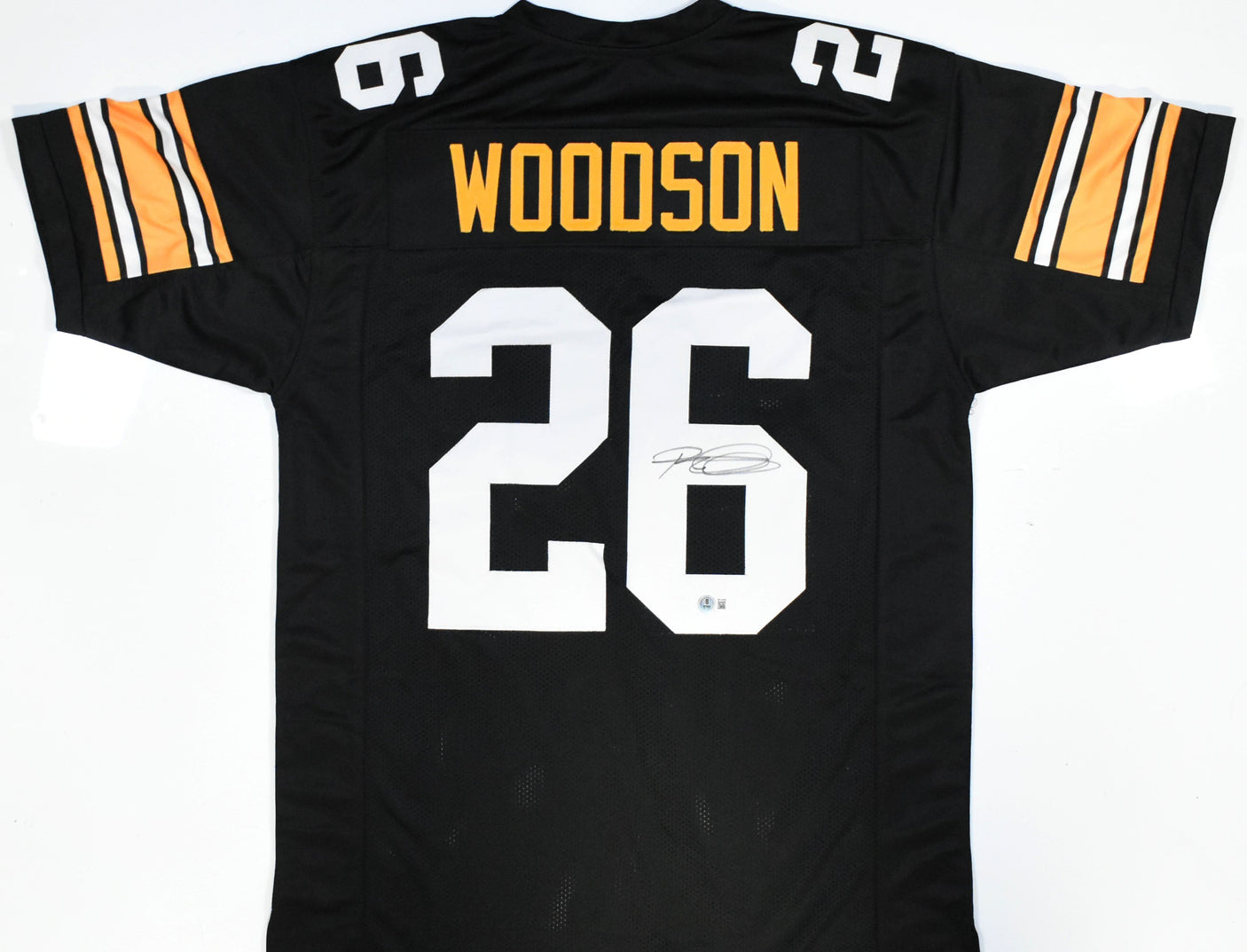 Rod Woodson Autographed Black Pro Style Jersey - Beckett W Hologram *Black