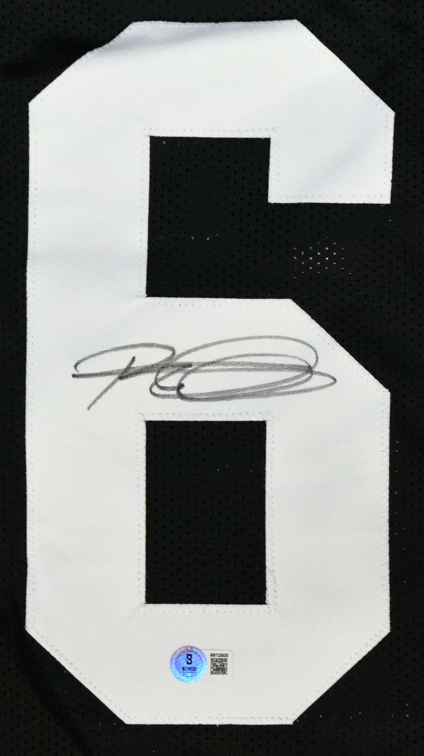 Rod Woodson Autographed Black Pro Style Jersey - Beckett W Hologram *Black